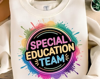 Specialpedagogikteam PNG, T-shirtdesign, skola PNG, sped PNG, skola PNG, sped lärare PNG, sped team, sublimeringsdesigner, digital nedladdning