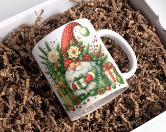 Christmas Mug Wrap 11 oz & 15oz Christmas Coffee Mug PNG Christmas Mug PNG Santa Mug Wrap Christmas Cup Sublimation Designs Digital Download