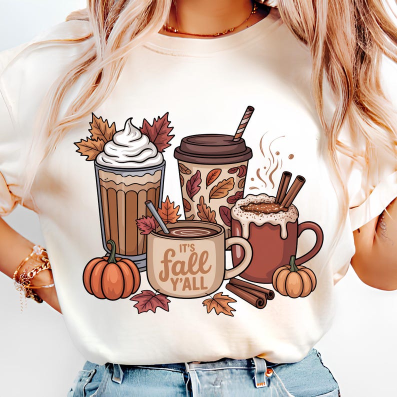 It's Fall Y'all Png PNG T-shirt Design Autumn PNG Trending PNG Preppy ...