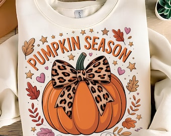 Pumpkin Season PNG T-Shirt Design Coquette Pumpkin Png Popular PNG Autumn PNG Preppy Fall Png Trendy Png Sublimation Design Digital Download