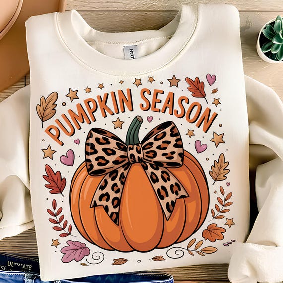 Pumpkin Season PNG T-Shirt Design Coquette Pumpkin Png Popular PNG Autumn PNG Preppy Fall Png Trendy Png Sublimation Design Digital Download