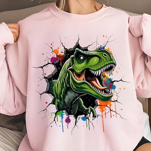 Dinosaur PNG T-Shirt Designs T-rex PNG Sublimation Designs Digital Download