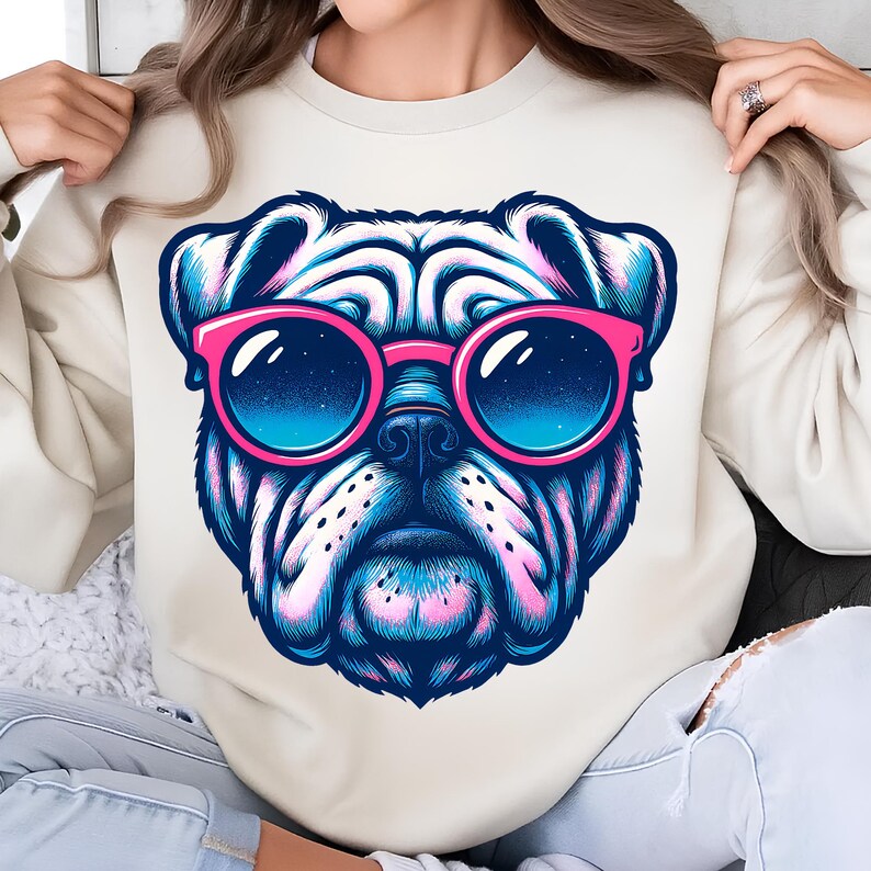 Bulldog PNG T-Shirt Design Dog Lover PNG Puppy PNG Dog Png Bulldogs Shirt Png English Bulldog Sublimation Designs Trending Digital Download