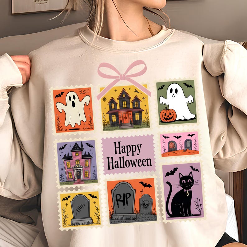 Happy Halloween PNG T-Shirt Design Trendy Halloween Png Halloween Shirt Png  Halloween PNG Design Ghost Sublimation Designs Digital Download