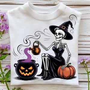 Witch PNG T-Shirt Design Trendy Halloween PNG Spooky Girl PNG Png Halloween Shirt Png Witch Shirt Sublimation Designs Digital Download