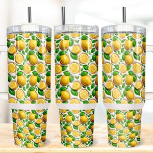 Inflated Lemon 40oz Tumbler Wrap, Summer Tumbler Wrap, Fruit Tumbler Wrap, Trendy Tumbler Wrap, Stanley 40oz Tumbler, Digital Download