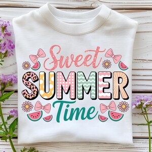 Sweet Summer Time PNG T-Shirt Design Retro PNG Summer Vibes PNG Trending Png Vacation Png Beach Png Sublimation Designs Digital Download