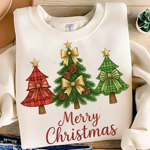 Merry Christmas PNG TShirt Design Christmas Tree PNG Christmas Shirt PNG Christmas Png Christmas Bow Png Sublimation Design Digital Download