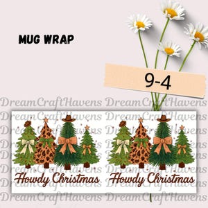 Christmas Mug Wrap 11oz & 15oz Christmas Coffee Mug PNG Howdy Christmas Mug Design Christmas Mug PNG Sublimation Designs Digital Download