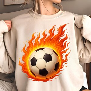 Flaming Soccer Ball PNG,T-Shirt Design,Soccer PNG,Trending PNG,Soccer Mom Png,Soccer Shirt Png,Fire Png,Sublimation Designs,Digital Download