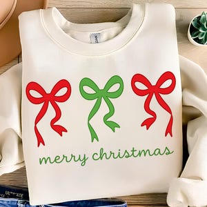 Christmas Bow PNG T-Shirt Design Preppy Christmas PNG Merry Christmas PNG Christmas Png Designs  Sublimation Designs Digital Download