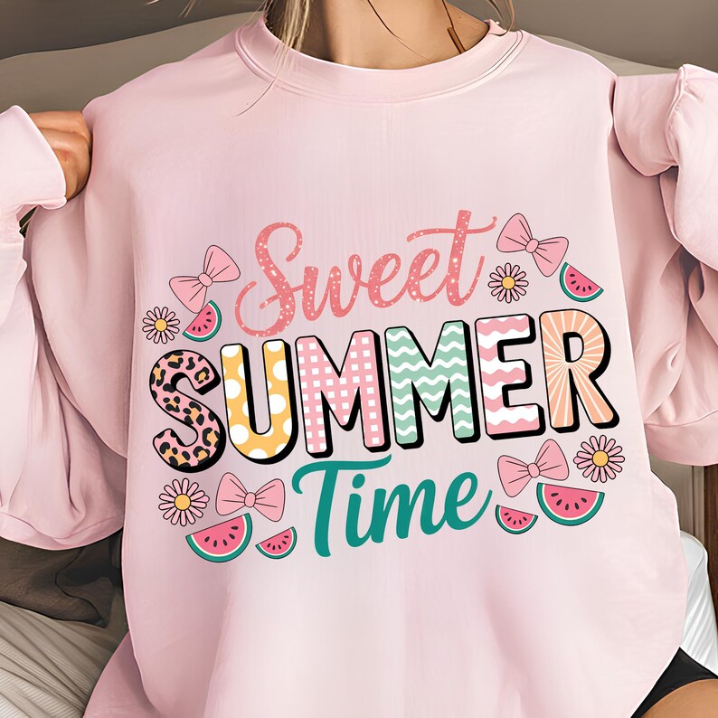 Sweet Summer Time PNG T-Shirt Design Retro PNG Summer Vibes PNG Trending Png Vacation Png Beach Png Sublimation Designs Digital Download
