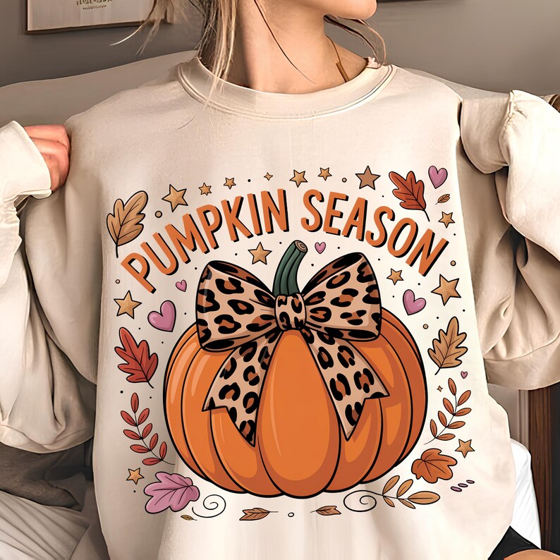 Pumpkin Season PNG T-Shirt Design Coquette Pumpkin Png Popular PNG Autumn PNG Preppy Fall Png Trendy Png Sublimation Design Digital Download