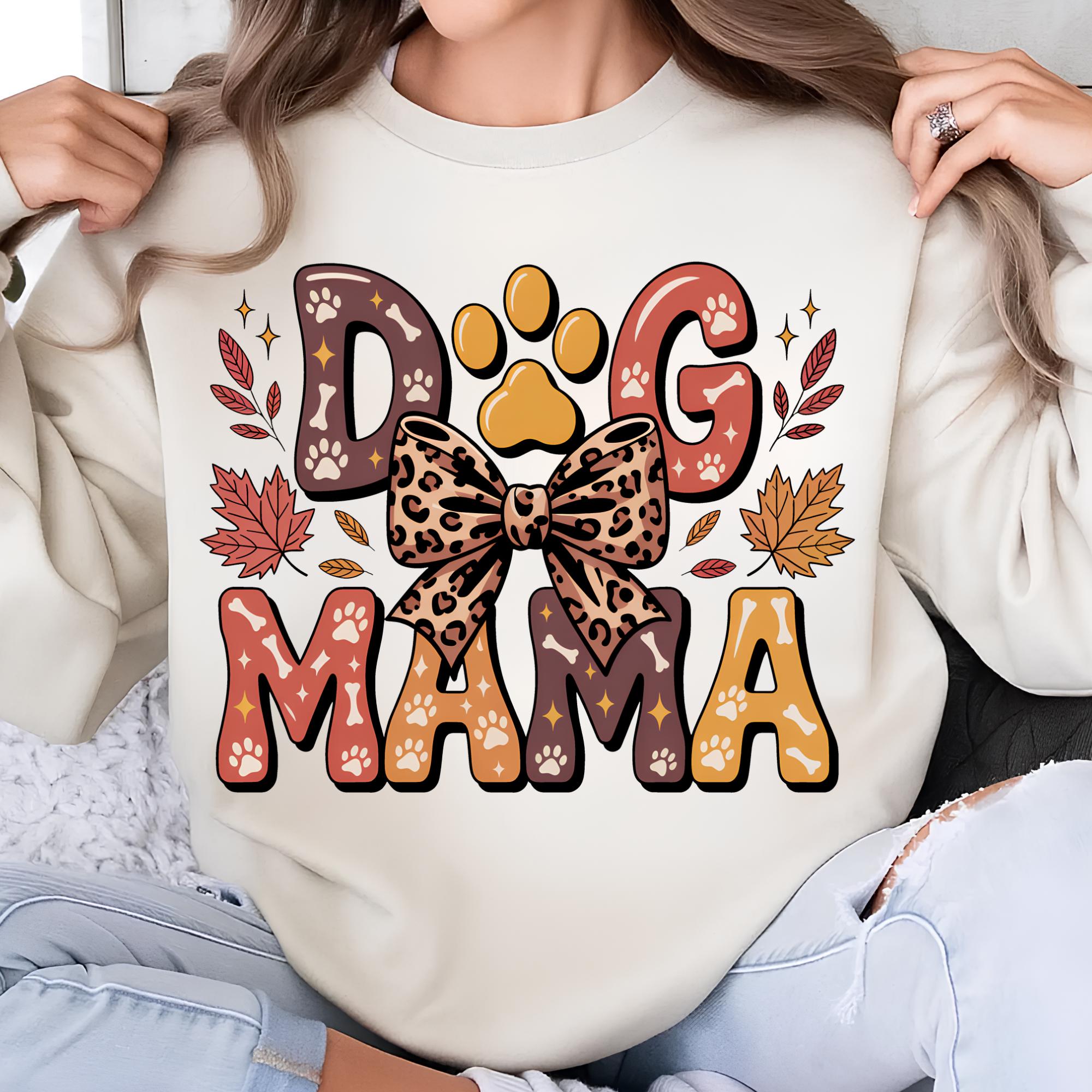 Dog Mama PNG T-shirt Design Autumn PNG Trending PNG Dog Mom Png Dog ...