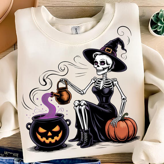 Witch PNG T-Shirt Design Trendy Halloween PNG Spooky Girl PNG Png Halloween Shirt Png Witch Shirt Sublimation Designs Digital Download
