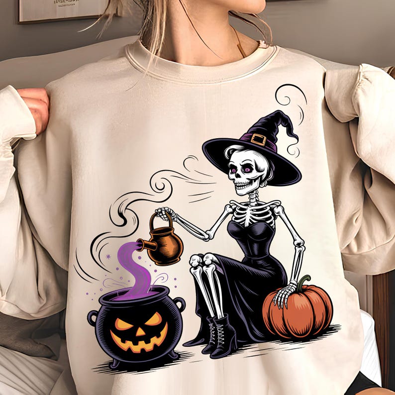 Witch PNG T-Shirt Design Trendy Halloween PNG Spooky Girl PNG Png Halloween Shirt Png Witch Shirt Sublimation Designs Digital Download