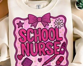 School Nurse PNG T-Shirt Design Nursing PNG Nurse Shirt PNG Nurse Png Trending Png Nurse Clipart Png Sublimation Designs Digital Download