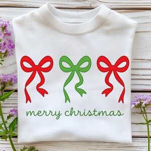 Christmas Bow PNG T-Shirt Design Preppy Christmas PNG Merry Christmas PNG Christmas Png Designs  Sublimation Designs Digital Download