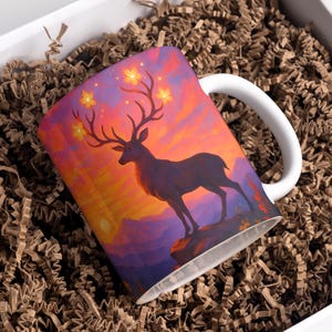 Deer Mug Wrap 11oz & 15oz Coffee Mug PNG 3D Mug Wrap Animal Mug Wrap Flower Mug Wrap Mountain Mug Wrap Sublimation Designs Digital Download
