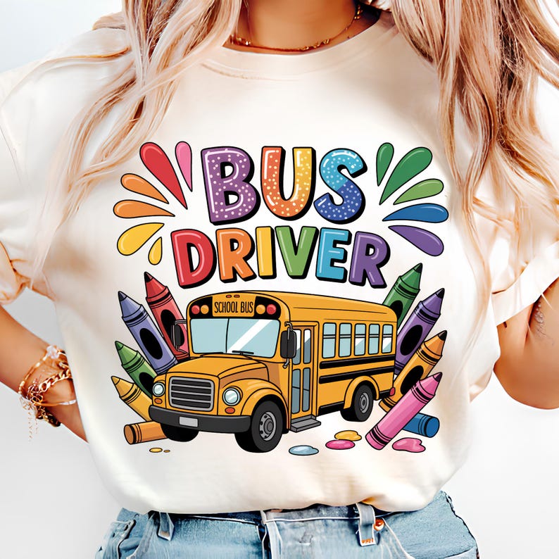 School Bus Driver PNG T-Shirt Design Trending PNG School Bus PNG Back To School Png Best Bus Driver Png Sublimation Designs Digital Download