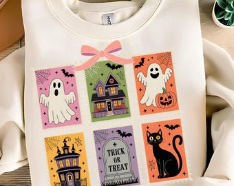 Trick Or Treat PNG T-Shirt Design Trendy Halloween Png Halloween Shirt Png  Halloween PNG Design Ghost Sublimation Designs Digital Download