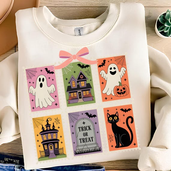 Trick Or Treat PNG T-Shirt Design Trendy Halloween Png Halloween Shirt Png  Halloween PNG Design Ghost Sublimation Designs Digital Download