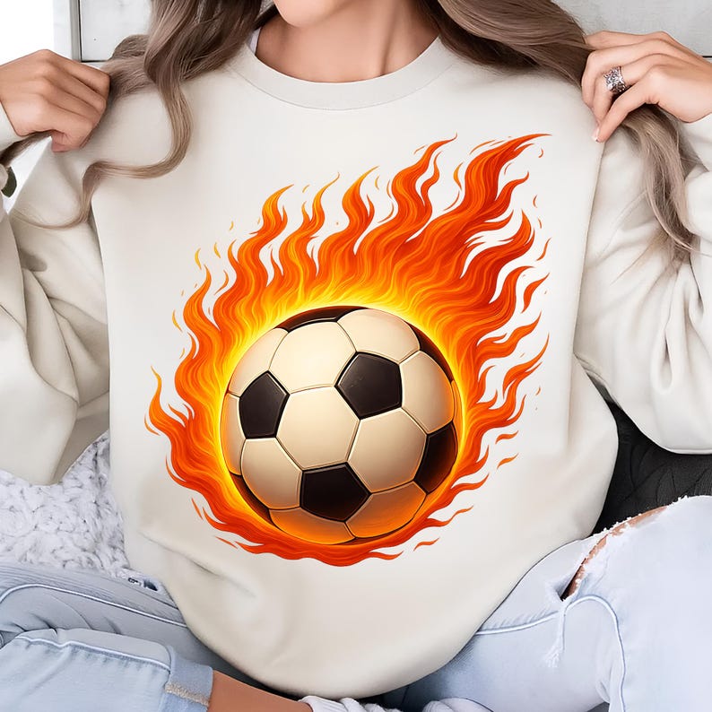 Flaming Soccer Ball PNG,T-Shirt Design,Soccer PNG,Trending PNG,Soccer Mom Png,Soccer Shirt Png,Fire Png,Sublimation Designs,Digital Download