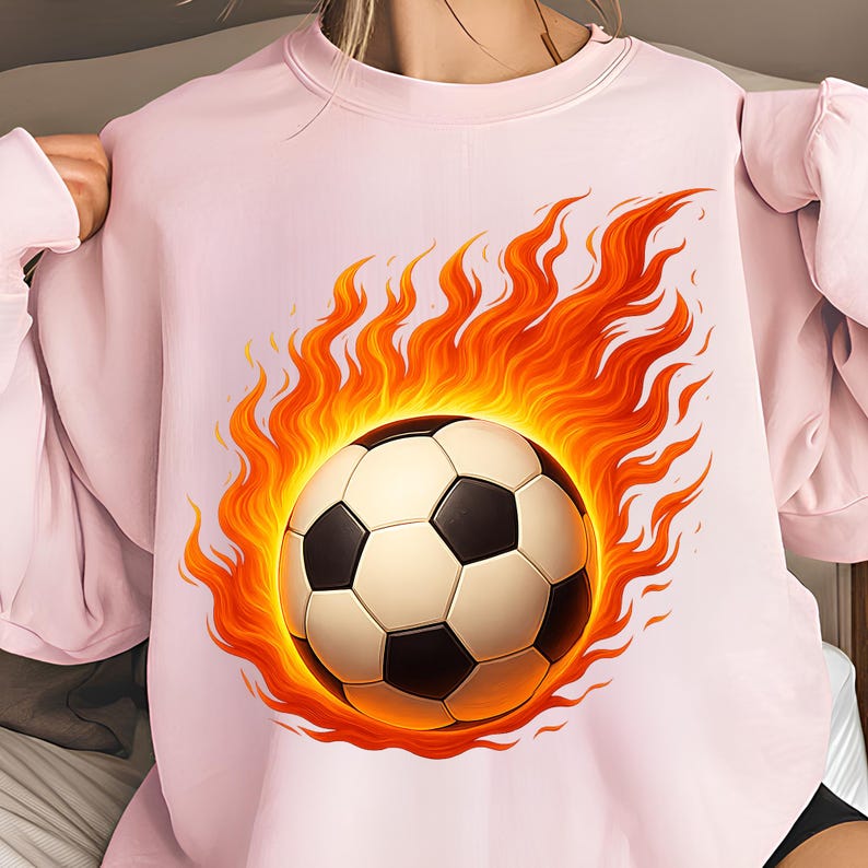 Flaming Soccer Ball PNG,T-Shirt Design,Soccer PNG,Trending PNG,Soccer Mom Png,Soccer Shirt Png,Fire Png,Sublimation Designs,Digital Download