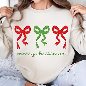 Christmas Bow PNG T-Shirt Design Preppy Christmas PNG Merry Christmas PNG Christmas Png Designs  Sublimation Designs Digital Download