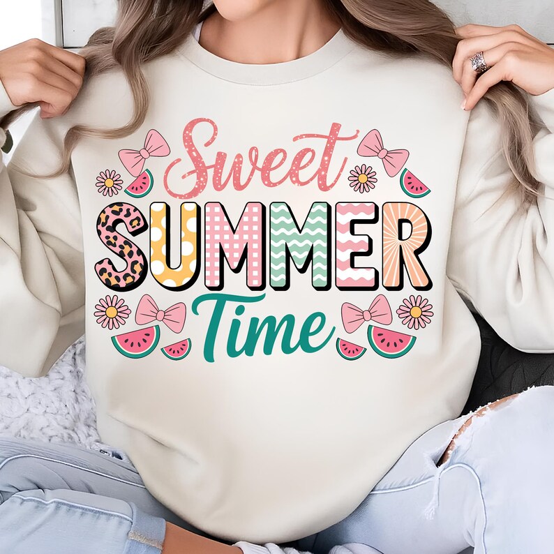 Sweet Summer Time PNG T-Shirt Design Retro PNG Summer Vibes PNG Trending Png Vacation Png Beach Png Sublimation Designs Digital Download