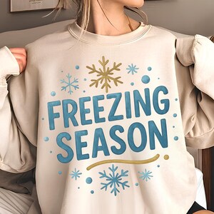 Freezing Season PNG,T-Shirt Design,Freezin Season PNG,Snowflakes PNG,Winter Png,Christmas Png Designs,Sublimation Designs,Digital Download