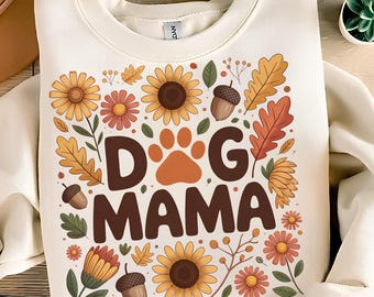 Mamá Perro PNG Diseño de Camiseta Otoño PNG Tendencia PNG Mamá Perro PNG Amante de los Perros PNG Popular PNG Otoño Boho PNG Diseño de Sublimación Descarga Digital