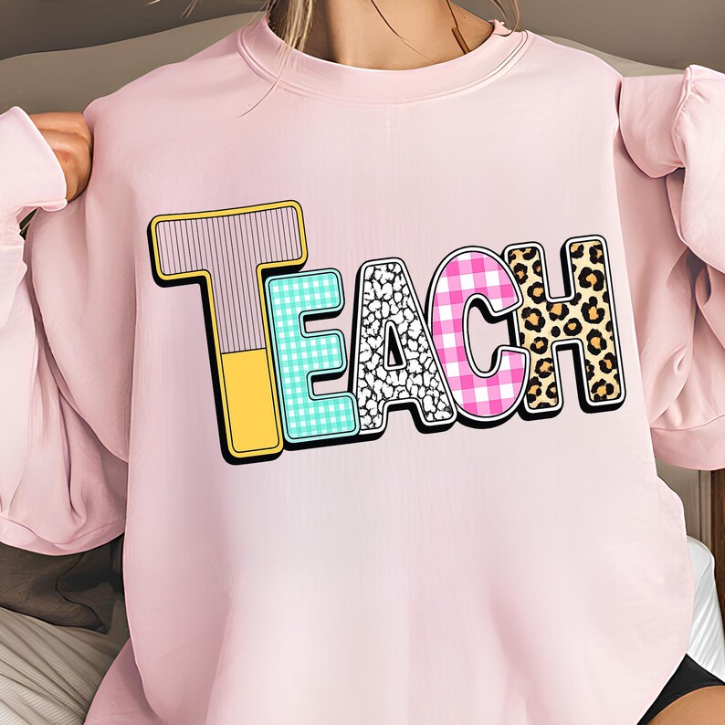 Teach PNG, T-Shirt Designs, Teaching PNG, Teacher Shirt PNG, Educator Png, Teach Shirt, Retro Teacher Png, Digital Download