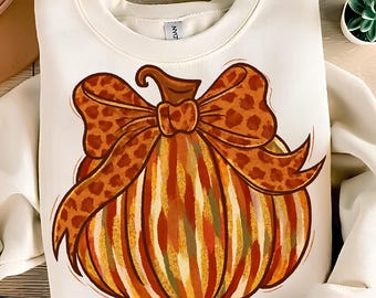 Fall Pumpkin PNG T-Shirt Design Floral Pumpkin PNG Pumpkin Spice PNG Fall Bow Png Fall Design Png Sublimation Designs Digital Download