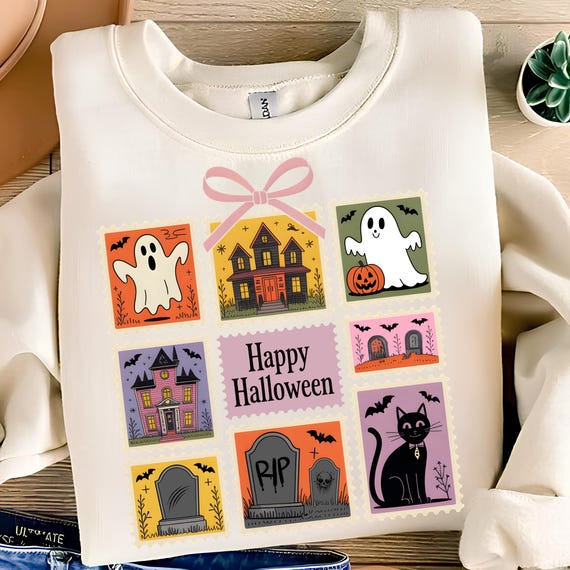 Happy Halloween PNG T-Shirt Design Trendy Halloween Png Halloween Shirt Png  Halloween PNG Design Ghost Sublimation Designs Digital Download