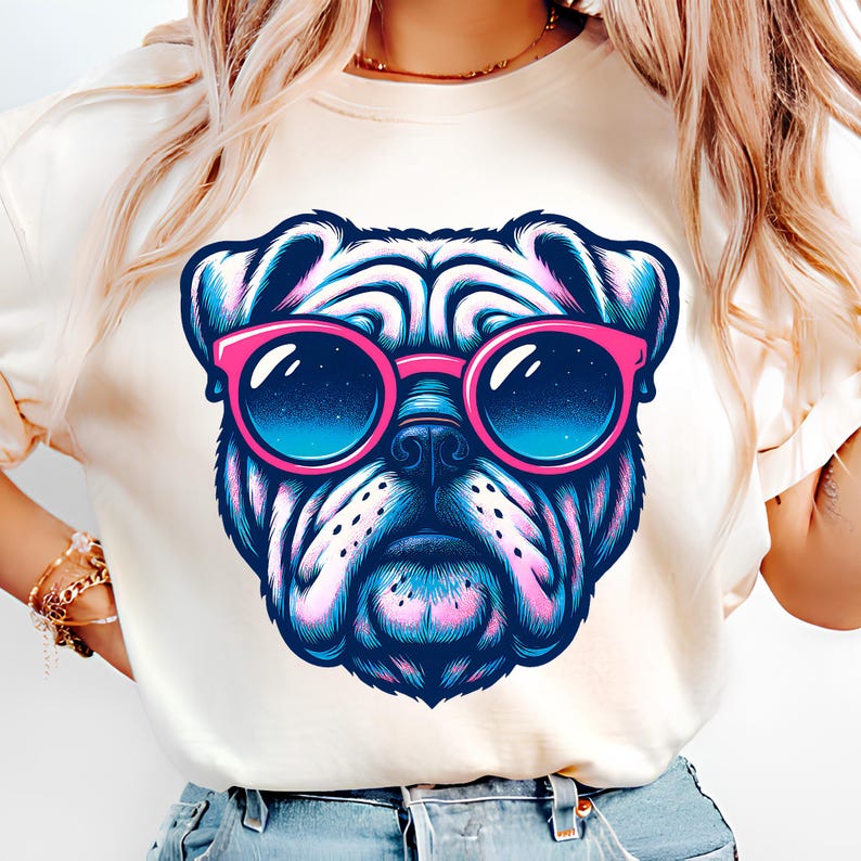 Bulldog PNG T-Shirt Design Dog Lover PNG Puppy PNG Dog Png Bulldogs Shirt Png English Bulldog Sublimation Designs Trending Digital Download