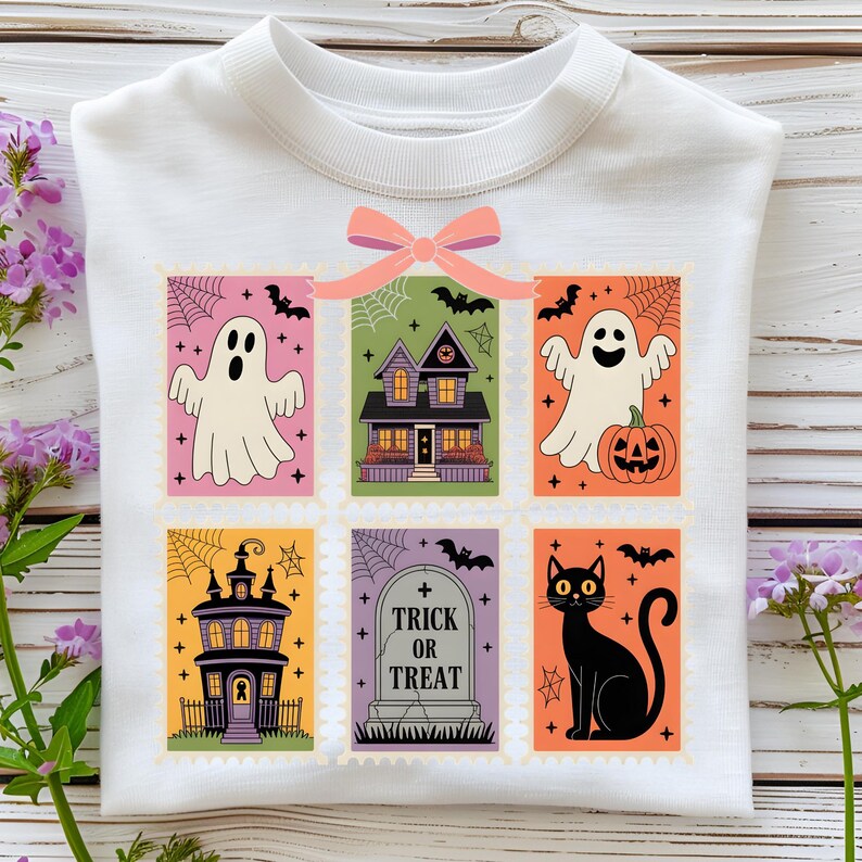 Trick Or Treat PNG T-Shirt Design Trendy Halloween Png Halloween Shirt Png  Halloween PNG Design Ghost Sublimation Designs Digital Download