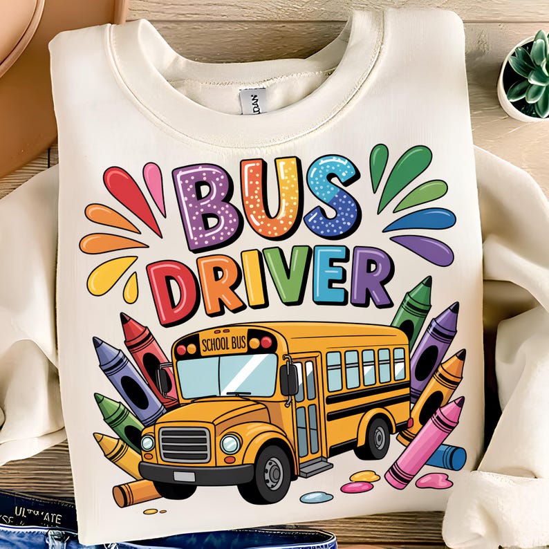 School Bus Driver PNG T-Shirt Design Trending PNG School Bus PNG Back To School Png Best Bus Driver Png Sublimation Designs Digital Download