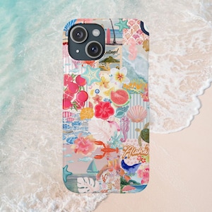 Tropical Hawaii iPhone Case, Summer Ocean Vibe, Aloha Summer Phone Cover