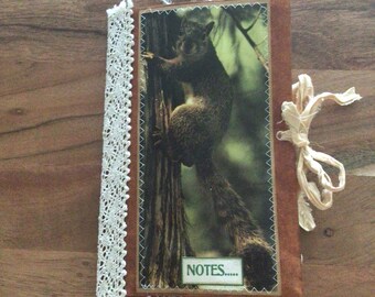Handmade Junk Journal, junk journal, woodland journal, woodland junk journal