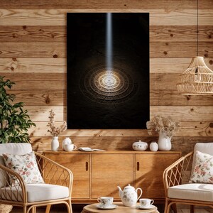 Arte Circular Antiga, Impressão de Escultura em Pedra Mística | Tela de Museu | Luz Divina, Vários Tamanhos 5x7–28 x 50 polegadas imagem 5