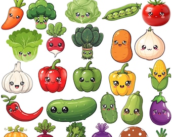 Cute Kawaii Carrot Clipart PNG  Adorable Smiling Vegetable Big Sparkly Anime Eyes, Cartoon Sticker Style Transparent Background High Quality