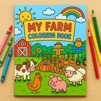 50 Farm Animals Coloring Pages for Kids (printable PDF) - Etsy