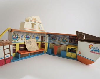 Vintage 1974 Barbie Dream Boat Playset Mattel w Instructions + Accessories