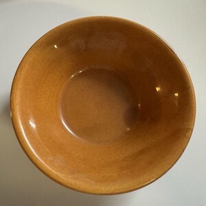 Vintage Bauer Pottery Small Bowl Orange made in the USA ceramic