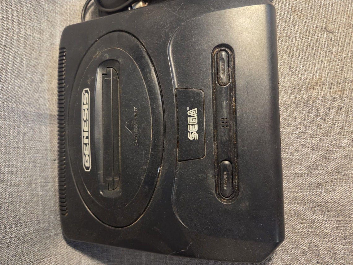 Tested Working Sega Genesis Model 2 MK-1631 16-Bit Video Game Console Hookups, foto 3 di 5