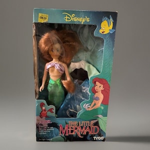 Vintage Disney Little Mermaid Ariel Doll Tyco NRFB w/ Original Box & Outfit Rare image 1