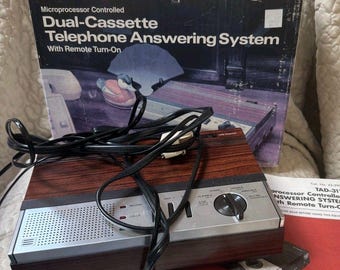 Vintage Duofone TAD-311 Dual Cassette Telephone Answering System Box Manual