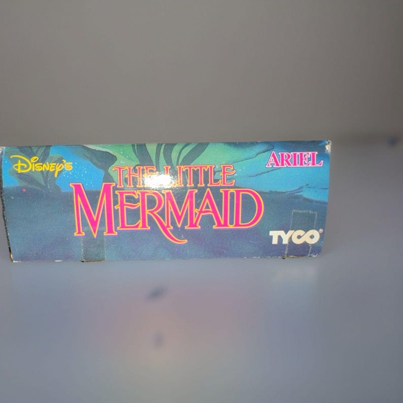 Vintage Disney Little Mermaid Ariel Doll Tyco NRFB Original Box Rare With Dress image 9