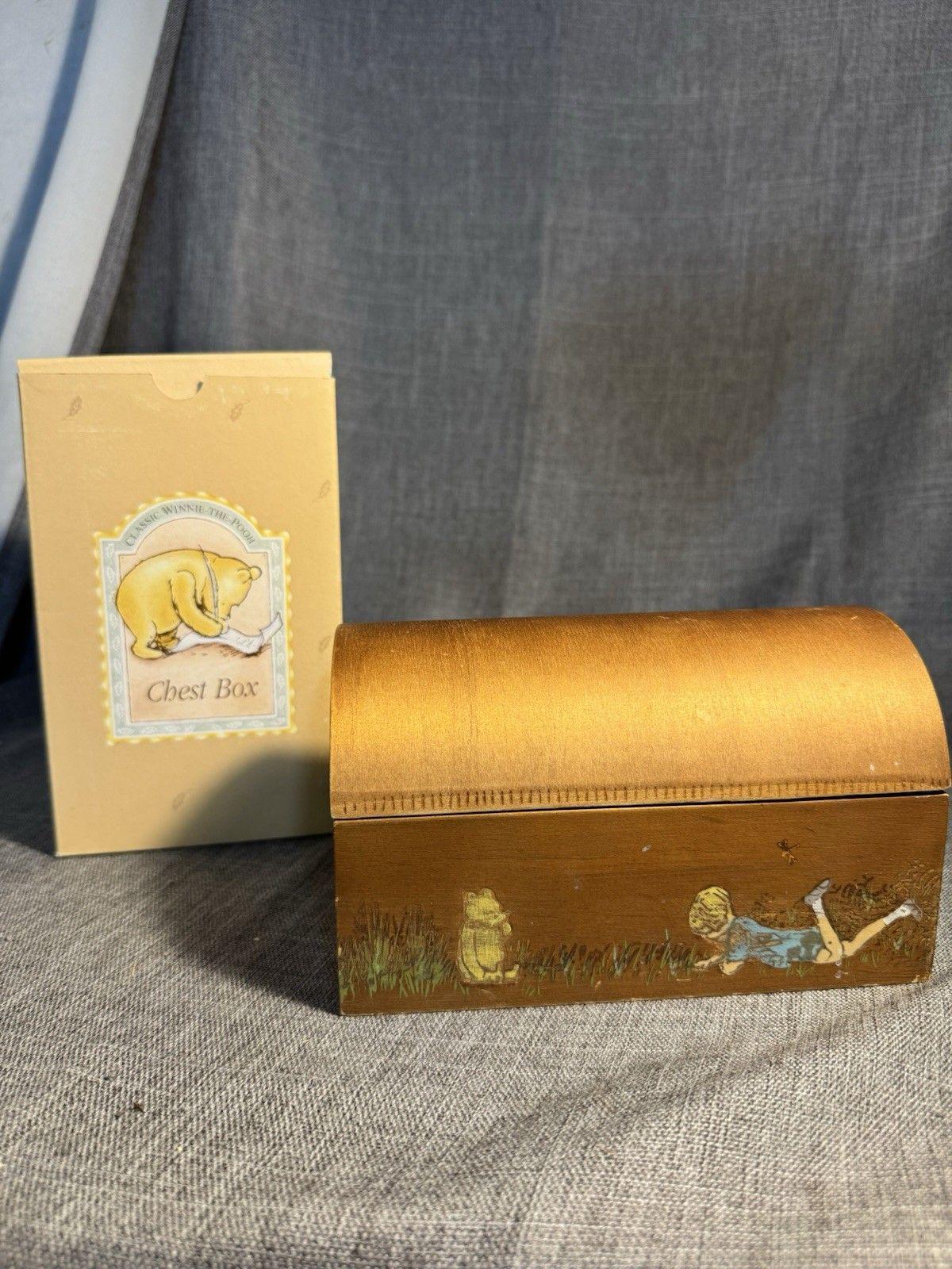VTG ディズニー クラシック くまのプーさん 木製チェストボックス